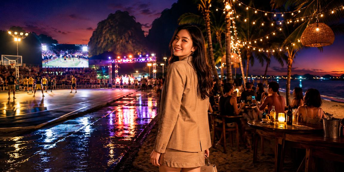 Người dùng tại Ninh Bình xem thể thao và tìm hiểu kèo bóng rổ trên điện thoại buổi tối