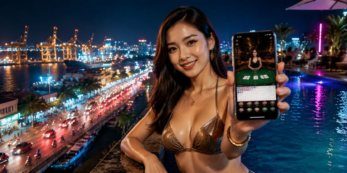 Khung cảnh cá cược và casino trực tuyến tại Việt Nam với giao diện hiện đại trên thiết bị di động